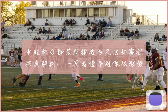 中超积分榜最新排名与足协杯赛程深度解析，一图看懂争冠保级形势